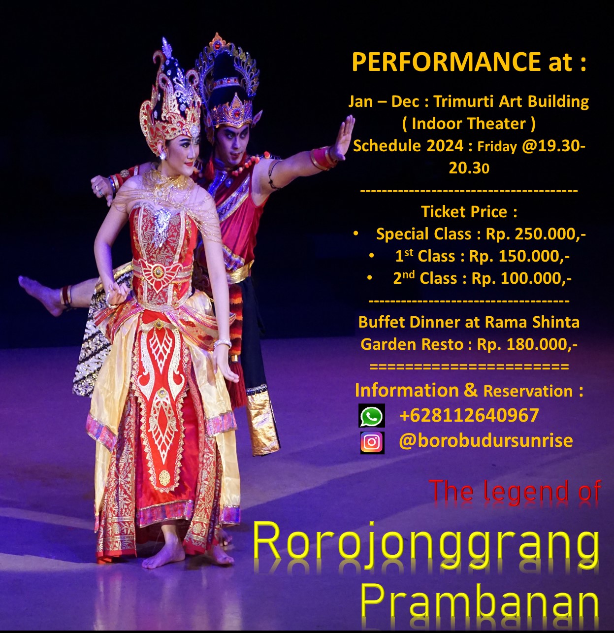 Legenda Roro Jonggrang Prambanan Ballet