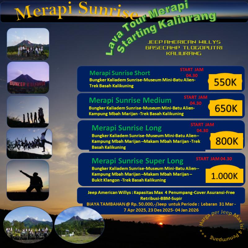 Sunrise Seru di Merapi – Berangkat dari Basecamp Jeep Kaliurang
