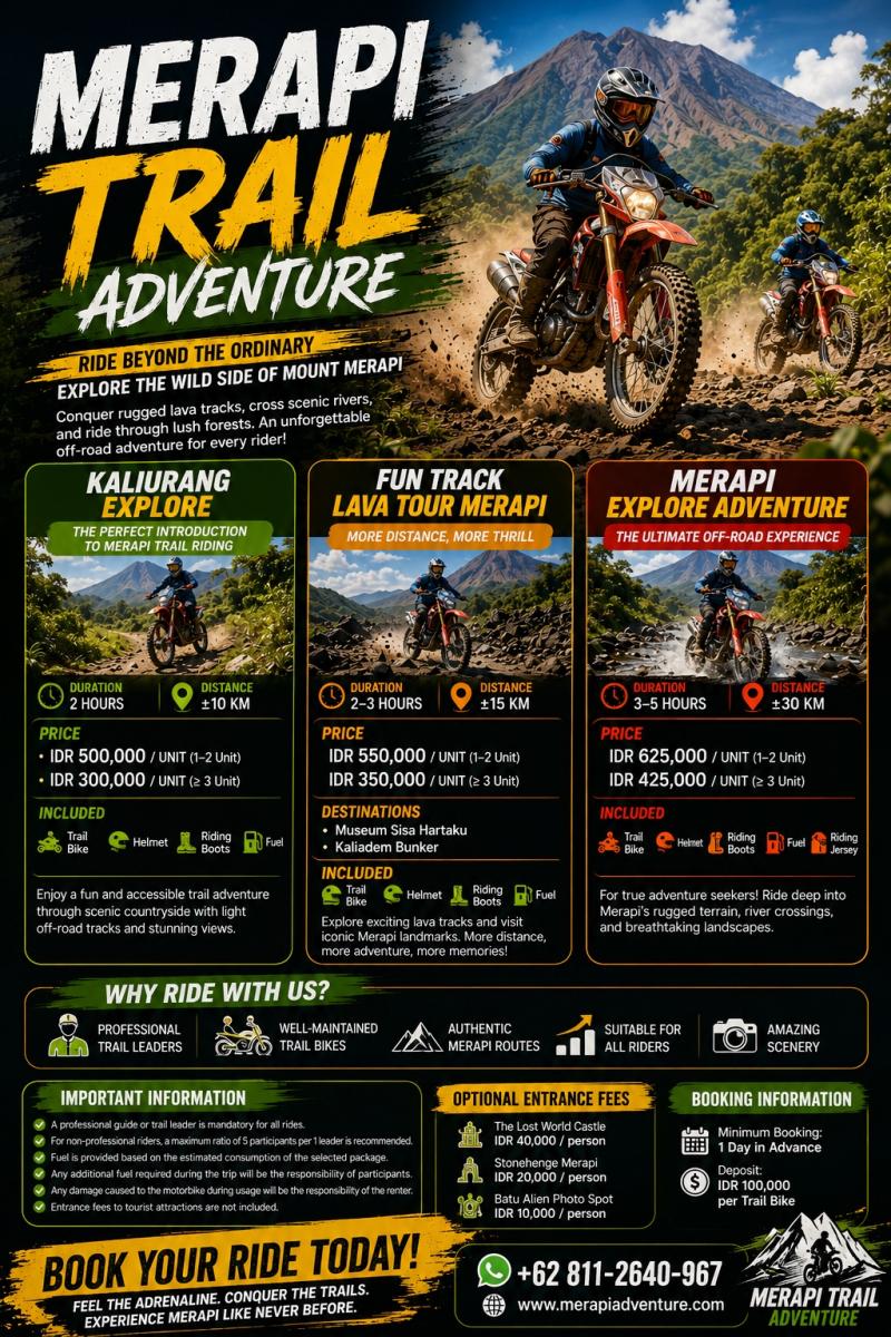 Motor Trail Merapi – Petualangan Eksklusif 