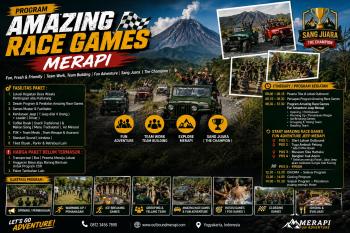AMAZING RACE GAMES FUN ADVENTURE JEEP MERAPI