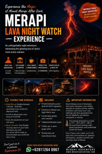 MENYAKSIKAN LAVA MERAPI DI BAWAH CAHAYA BINTANG
