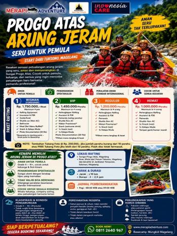 Progo Atas Arung Jeram untuk Pemula Starting Tuksono Magelang 