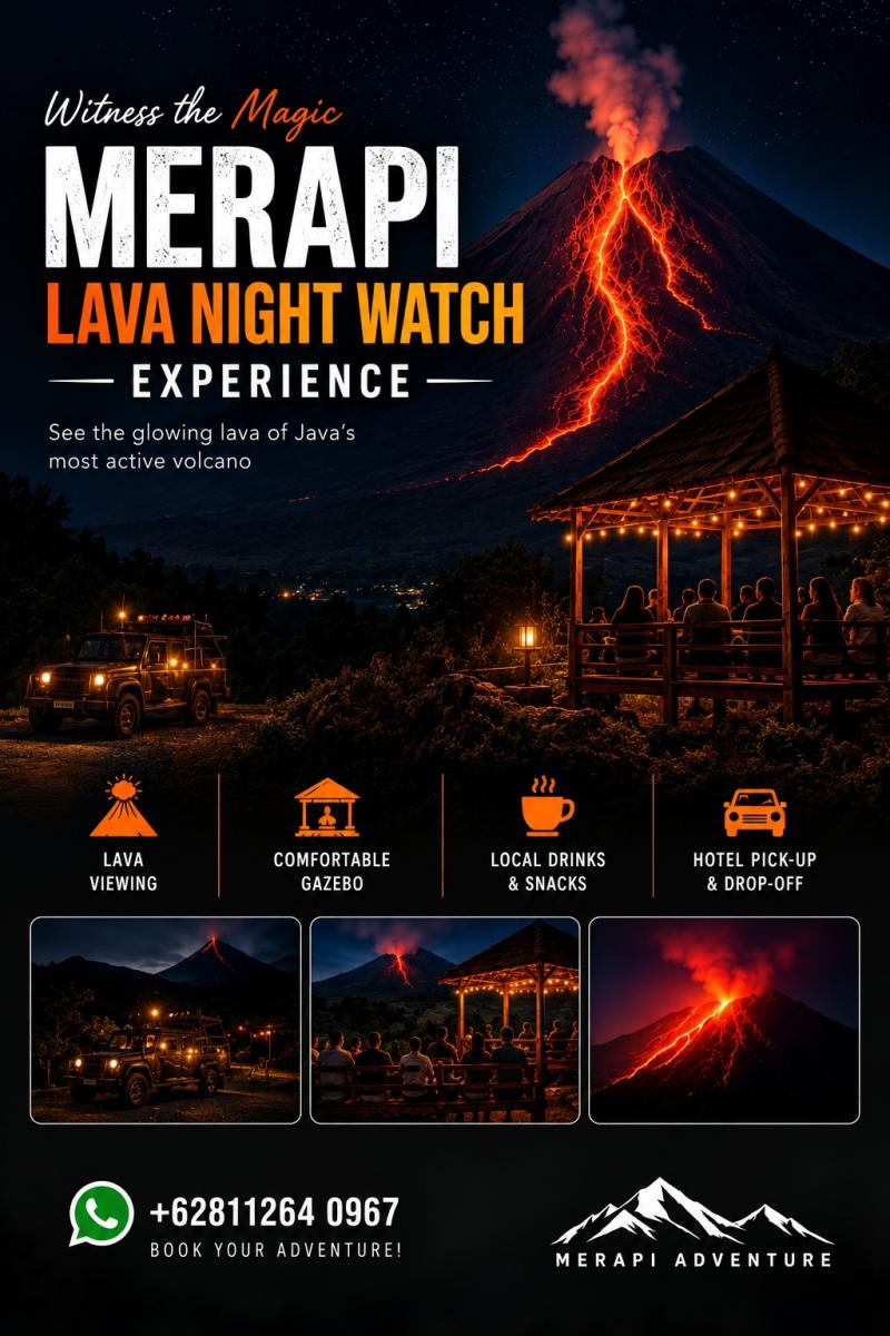 MENYAKSIKAN LAVA MERAPI DI BAWAH CAHAYA BINTANG MENYAKSIKAN LAVA MERAPI DI BAWAH CAHAYA BINTANG