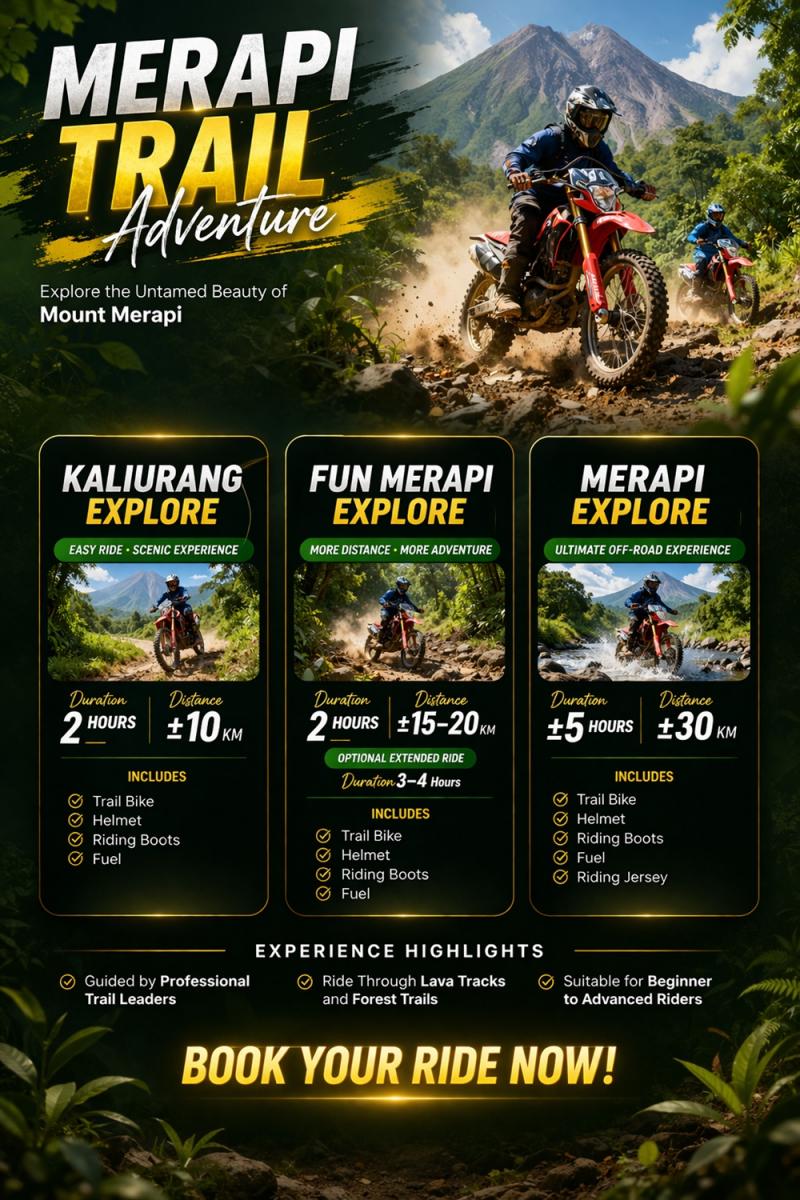 Motor Trail Merapi – Petualangan Eksklusif Motor Trail Merapi – Petualangan Eksklusif
