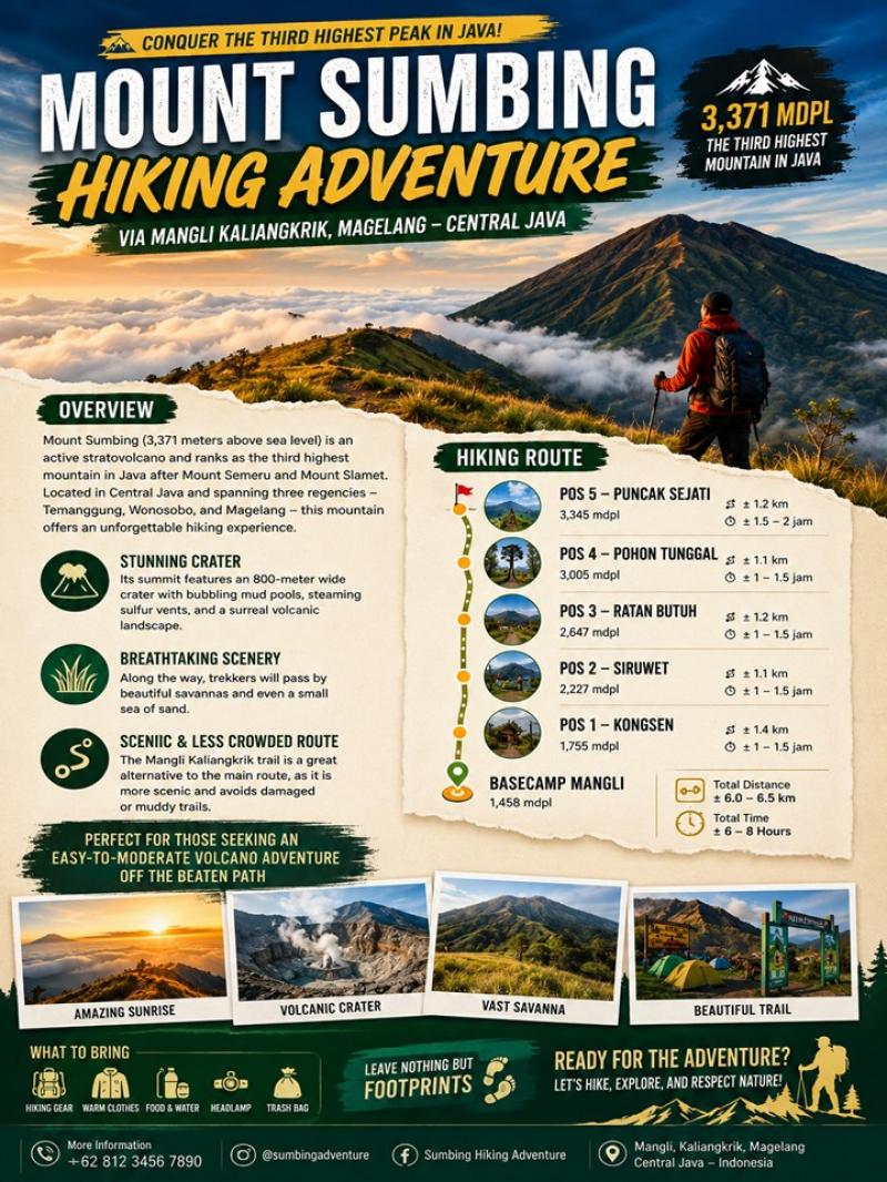 One Day Private Mount Sumbing Trekking Tour Via Mangli Kaliangkrik Magelang One Day Private Mount Sumbing Trekking Tour Via Mangli Kaliangkrik Magelang