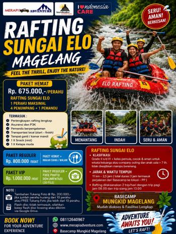Harga Rafting Sungai Elo Magelang
