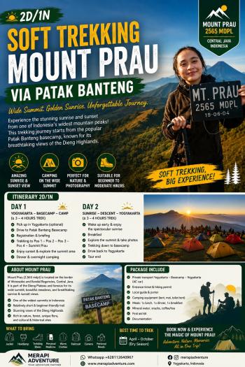 2D/1N Soft Trekking Gunung Prau via Patak Banteng